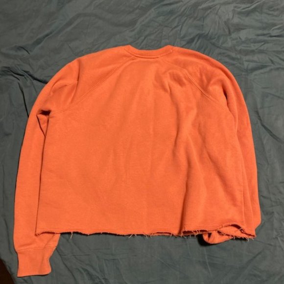 Brunette the Label Raw Hem Cropped Hoodie S/M - Picture 3 of 3